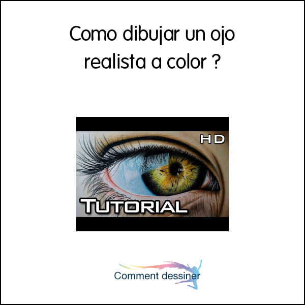 Como dibujar un ojo realista a color